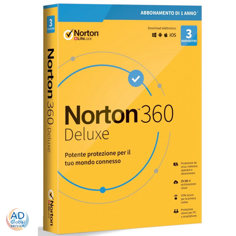 Norton 360 2024 Multi-Dispositivo 1 Anno (Windows / Mac / iOS / Android)
