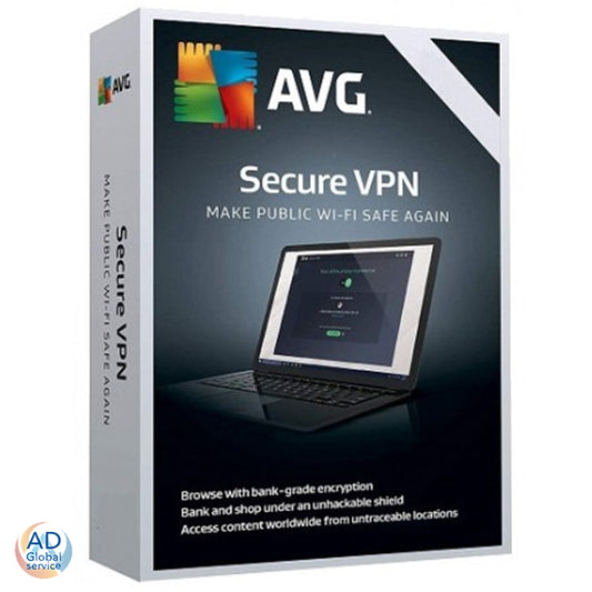 AVG Secure VPN 2024 10 Dispositivi PC 2 Anni Multi-device (Windows / MacOS / Android / iOS)