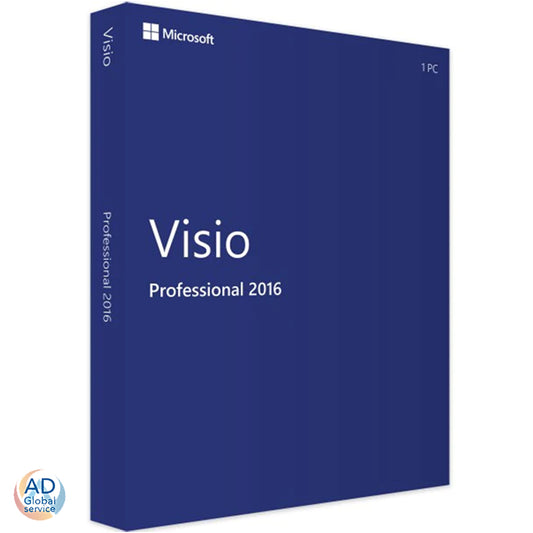 Microsoft Visio 2016 Professional 32 / 64 bit (1 Dispositivo PC Windows)
