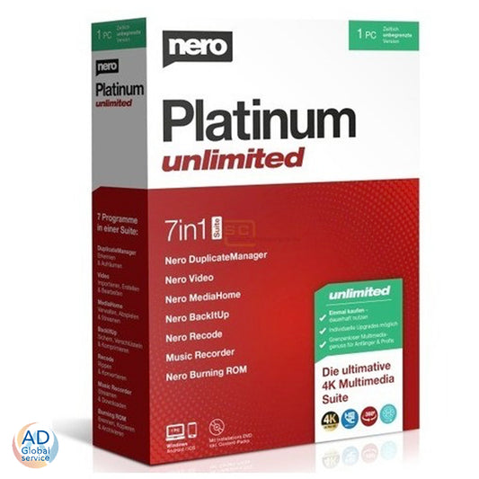 Nero Platinum 2023 / 2024 Unlimited Licenza Perpetua (Windows)