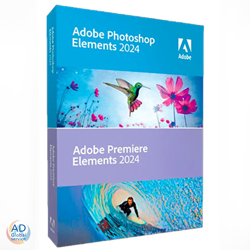 Adobe Photoshop Elements & Premiere Elements 2024 1 Dispositivo Pc Licenza Perpetua (Windows / Mac)