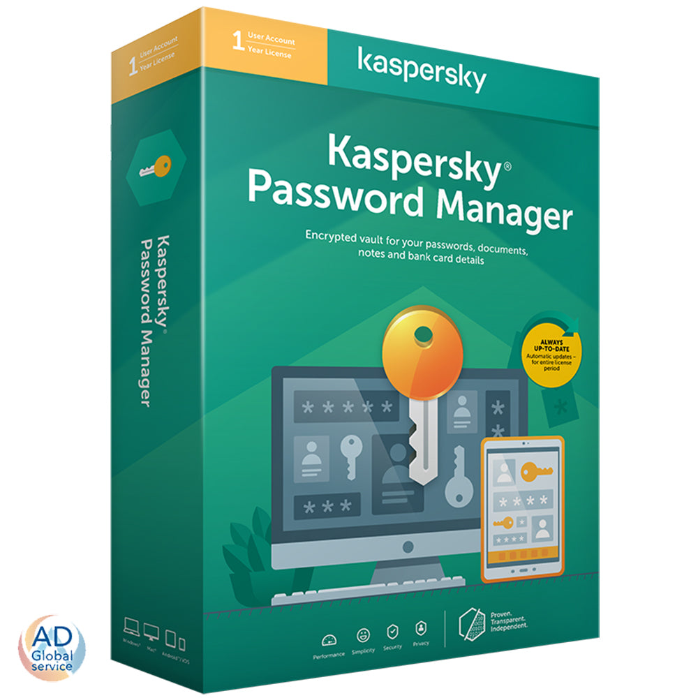 Kaspersky Password Manager 2024 1 Dispositivo 1 Anno (Windows / MacOS / Android / iOS)
