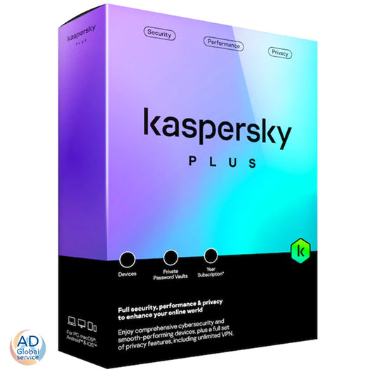 Kaspersky Plus internet security 2025 Multi Dispositivo (Windows / MacOS / Android)