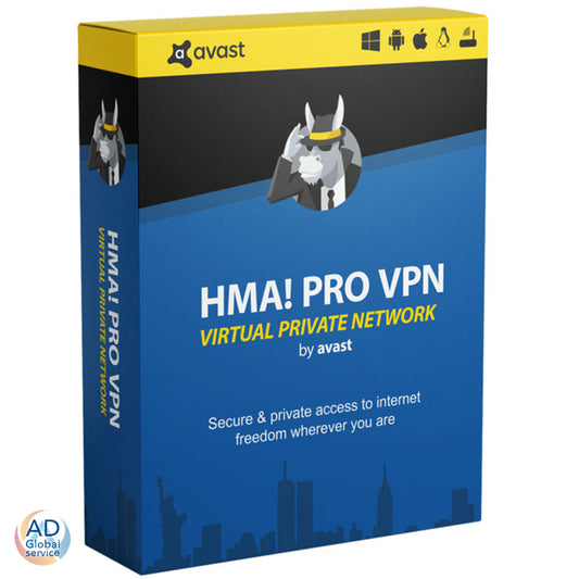 Avast HMA! VPN 2023 Dispositivi illimitati Pc 1 Anno (Windows / MacOS / Android / iOS / Linux)