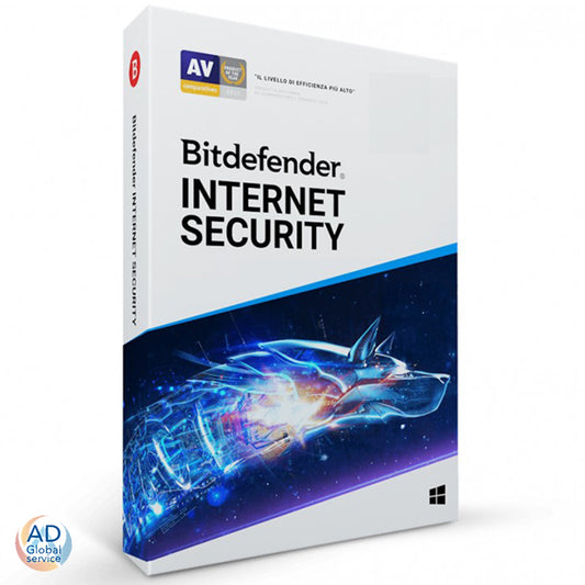 Bitdefender Internet Security 2025 Multi Dispositivo 1 / 2 Anni Licenza (Windows)