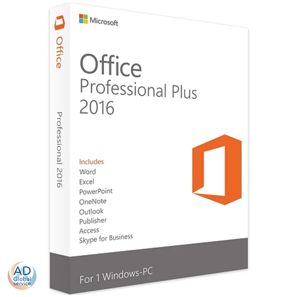 Microsoft Office 2016 Professional Plus 32 / 64 bit 5 Dispositivi PC (Windows)